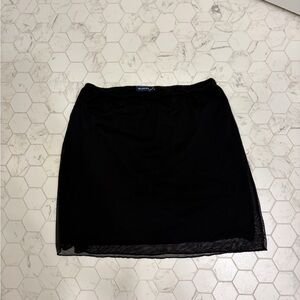 Brandy Melville mesh black skirt